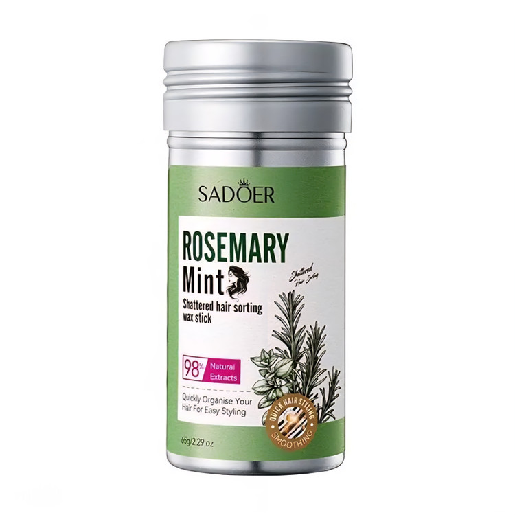 وزگیر مو سادور SADOER مدل واکس مو استیکی رزماری و نعناع Rosemary Mint Wax Stick وزن 65 گرم
